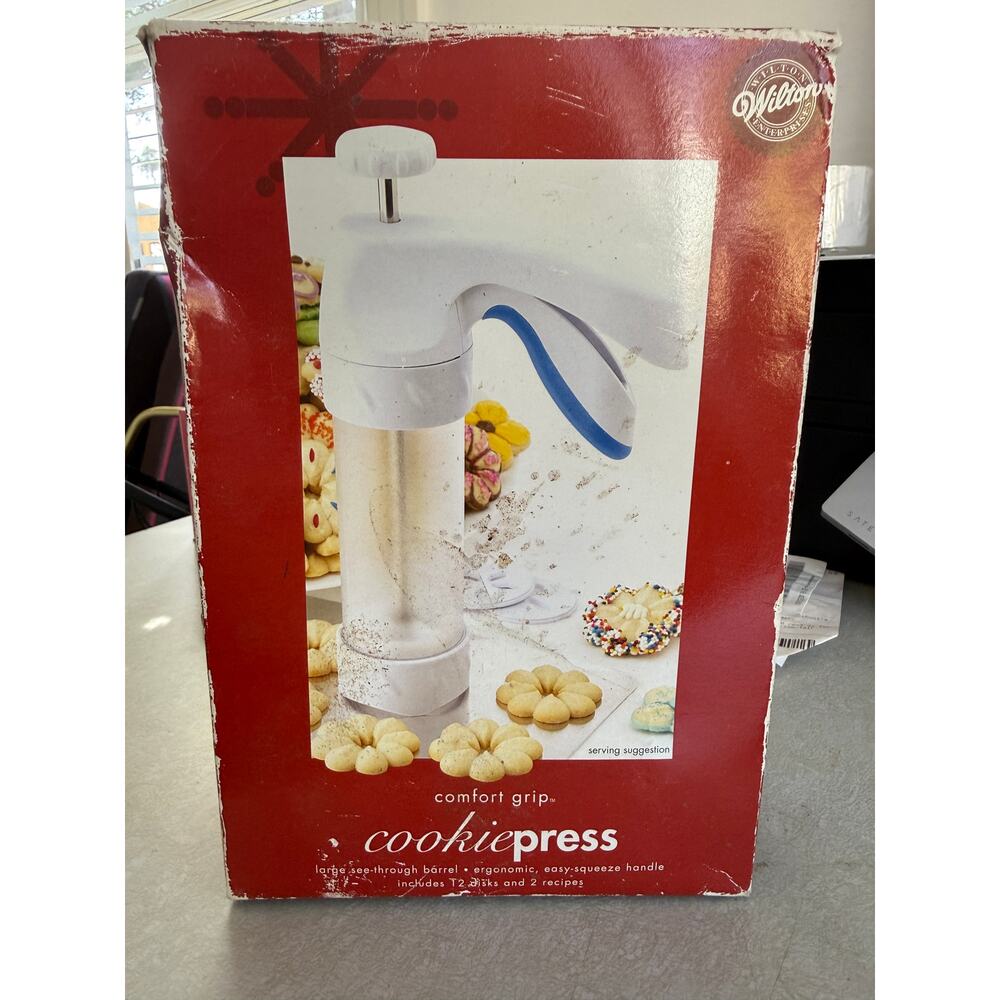 Wilton Comfort Grip Cookie Press - In box, complete